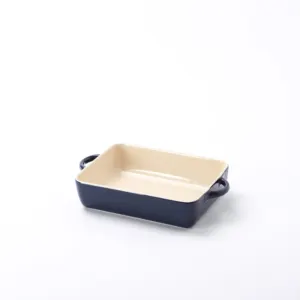 Wholesales Moder Custom Rectangle Cake Bread Bakeware Sets Ceramic Stoneware Oven Baking Dishes & Pans with Handle