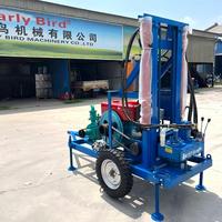 Foreuse hydraulique portable pour puits d'eau profonde de 200 m, machine de forage de puits, vente directe usine