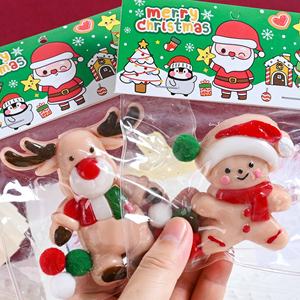 Jouet anti-stress de Noël à presser, avec musique, motifs Père Noël, élan, bonhomme de neige, homme en pain d'épices, unisexe, à partir de 3 ans - Product Image 1