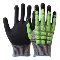 Gants de sécurité anti-choc XINGYU, résistants aux coupures, 15 jauges, pour la construction, la mécanique, avec grip anti-huile et anti-vibrations.