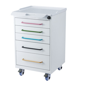 New Portable Beauty Salon Trolley with Drawers 4-Wheel Wood Cart for Living Room & Bathroom Use - Product Image 3