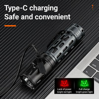 Lampe torche haute luminosité, lampe torche LED haute puissance, lumière super brillante, lampe torche tactique P80, étanche, rechargeable