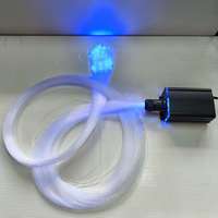 Illuminateur à fibres optiques RGBW 18W avec télécommande + application pour éclairage LED et plafonds étoilés, pour kits de fibres optiques pour voitures