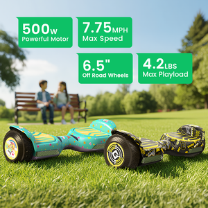 Patinetes Eléctricos Autoequilibrados GYROOR con Licencia Oficial de los Minions, Hoverboards Todoterreno de 6.5 Pulgadas para Niños y Adultos - Product Image 3