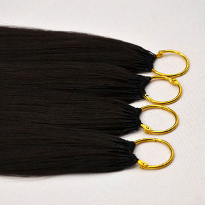 Extensions de cheveux humains vierges Remy 100 % vietnamiens en gros pour tresses au crochet, extensions à pointe plume - Product Image 1
