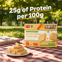 Barre protéinée végétalienne naturelle pure pour petit-déjeuner, substitut de repas, fabrication OEM, vente en gros, marque privée, aliment santé pour la nutrition diététique