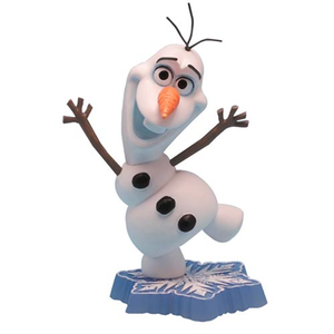 Artesanía de resina personalizada figura de dibujos animados tamaño real de fibra de vidrio congelado Olaf escultura Snowy Man estatua - Product Image 3