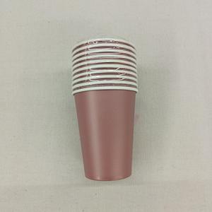 ชุดภาชนะใช้แล้วทิ้งสีพื้น DAMAI สีทอง สำหรับงานปาร์ตี้ อุปกรณ์จัดงานวันเกิด ของตกแต่งโต๊ะแบบใช้แล้วทิ้ง กระดาษเช็ดปาก แก้วกระดาษ - Product Image 5