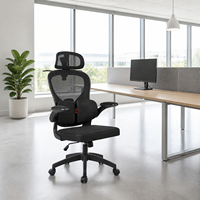 Chaise de bureau ergonomique entièrement en mesh, nouveau design, avec accoudoirs réglables, support lombaire et dossier inclinable.