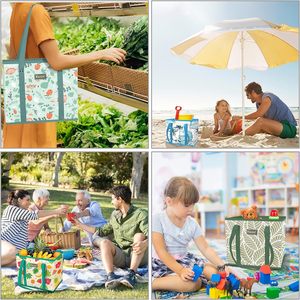 Échantillon gratuit Sac de plage rose personnalisé Sac fourre-tout en toile Sac de courses réutilisable Sac à bandoulière Idéal pour offrir des cadeaux à la grand-mère - Product Image 2