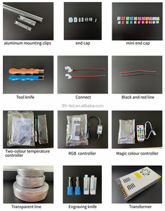 2024 Đỏ <span class=keywords><strong>LED</strong></span> <span class=keywords><strong>Strip</strong></span> 2835 Neon dẫn đăng ký 6000K ánh sáng ban ngày cảnh báo rgbic <span class=keywords><strong>Flex</strong></span> đèn màu xanh CCT kích thước 6 mét phát ra đầy màu sắc - Product Image 6