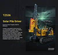 Pile driver solaire tout-terrain à chenilles |   Moteur puissant de 91 kW + télécommande |   Adapté aux conditions désertiques à haute température