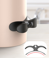 Organisateur de câbles multifonctionnel détachable et flexible pour cuisine, salle de bain, armoire - Enrouleur de câbles d'alimentation pour appareils, câble de charge