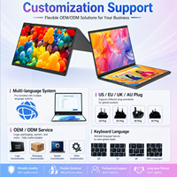 Groothandel 14" Convertible Touch Laptop N100 UHD Graphics Dubbel Touchscreen Dubbele Luidsprekers Lichtgewicht Kantoor 16GB DDR4 Intel
