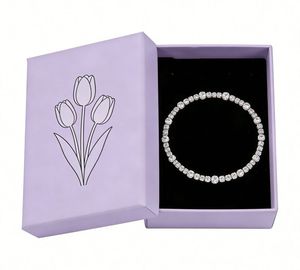 Boîte Cadeau de Luxe Personnalisée en Carton Rigide pour Bijoux, Finition Mate, Logo Marqué, Insert en Mousse, Forme Rectangulaire - Vente en Gros - Product Image 5