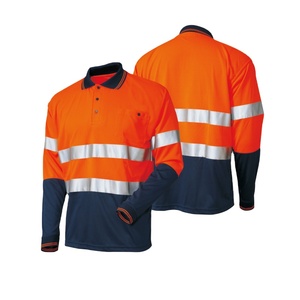 เสื้อโปโลสะท้อนแสงป้องกันไฟฟ้าสถิตย์และสารหน่วงไฟแบบมองเห็นได้ชัดเจน - Product Image 4