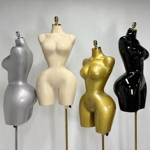 BBL mujeres maniquí con curvas vestido de niña brasileña tamaño de la forma caderas <span class=keywords><strong>grandes</strong></span> busto medio cuerpo mujer maniquíes dorados torso femenino - Product Image 5