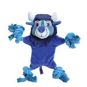 Peluche renne de dessin animé avec bras et jambes en corde nouée et pompons, poitrine en flanelle à carreaux, peluche douce pour enfants, adolescents et adultes - Product Image 5