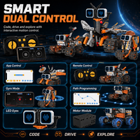 Jouets de construction robotiques télécommandés cinq en un, ensemble de blocs de construction MOC, jouets créatifs à assembler soi-même, plastique ABS, personnalisable, cadeau unisexe