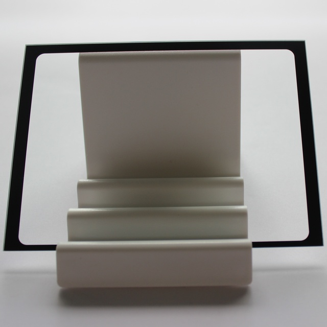 Customized Rectangle Shape Black Color Silkscreen Printed AG Anti-Glare AF Anti-fingerprint Tempered Display Cover Glass