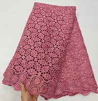 Vente en Gros de Tissu Brodé de Paillettes, Dentelle Africaine à Paillettes, Dentelle Guipure en Polyester, Dentelle Cordon pour Fête