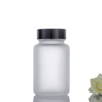 Bouteilles en capsule givrées de 200 ml pour la vente en gros, couleurs personnalisables, impression à l'écran, emballage pharmaceutique, compléments alimentaires