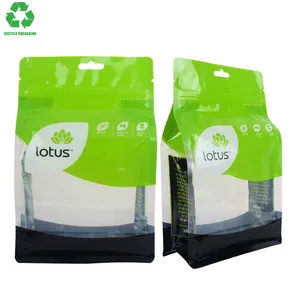 Recyclable 20Ml 160Microns White PCR-PE Gloss Finish Strong Sealing Cosmetic Sachet Flexible Flat Bottom Pouch Packaging