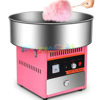 Machine commerciale électrique professionnelle de fabricant de barbe à papa douce de fil de sucre à vendre l'acier inoxydable rose 1pcs baokang