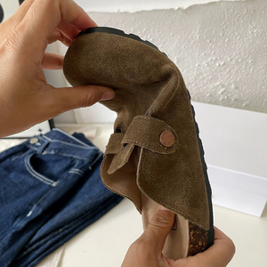 Sandalias <span class=keywords><strong>Birkenstock</strong></span> Verano 2024 para Hombre y Mujer, Sandalias de Corcho con Doble Hebilla, Ropa de Cuero, Exterior Plano - Product Image 2