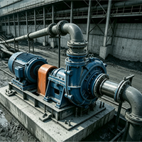Pompa pasir hemat energi kebisingan rendah Pompa pengeruk paduan pompa lumpur Horizontal pompa pengeruk pasir