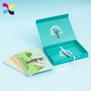 Cartões de festa infantis educativos personalizados, cartões de aprendizagem eco-amigável