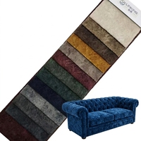Tissu d'ameublement en velours classique imprimé extensible, imperméable, 100 % polyester, poids moyen, haute qualité 2026 pour canapé