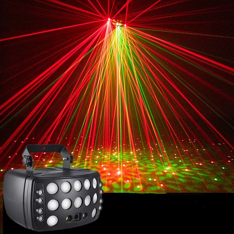 Đảng trang trí Giáng sinh nhật DJ Disco KTV chùm Mini Chiếu Sáng Laser Đèn sân khấu cho DJ ánh sáng