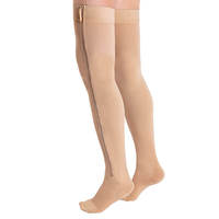 Médias De Compression Pour Classe 1 Classe 2 Cuisse Haute Fermeture Éclair Bas De Compression Varices Chaussettes De Compression Médicales