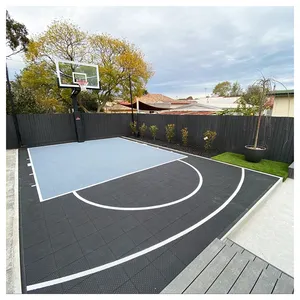 Anti-Slip 3*3 Outdoor And Indoor Sports Interlocking Flooring Tiles For Tennis And Multi Sports Basketball Court