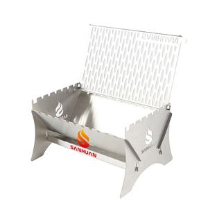 Sanhuan <strong>Mini</strong> Smokeless Folding Stainless Steel Gas <strong>Grill</strong> Portable Barbeque <strong>Grill</strong> Outdoor <strong>Charcoal</strong> Camping BBQ - Product Image 2