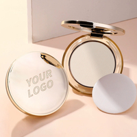 Fond de Teint Compact Imperméable à Marque Blanche, Maquillage Longue Tenue Couvrance Totale Fini Mat, Échantillon Taille Nuit, Poudre Compacte Personnalisée