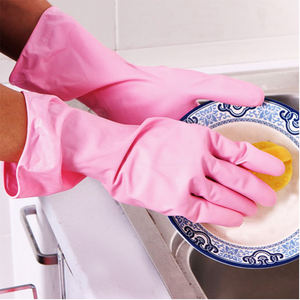 OEM ODM Guantes largos de goma para el hogar Alta elasticidad Sin polvo Limpieza de la cocina de alimentos Guantes domésticos de látex sin forro - Product Image 3