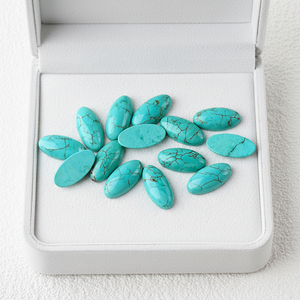 Turquoise naturelle Marquise <span class=keywords><strong>Pierre</strong></span> naturelle Cabochon Soutenant la personnalisation de bijoux haut de gamme Fournisseur de pierres précieuses turquoise. - Product Image 1