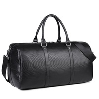 Sac bandoulière de voyage en cuir PU à motif serpent, style européen et américain, idéal pour les déplacements professionnels et les courts séjours, sac de sport à porter en bandoulière