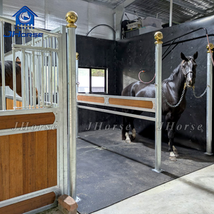 Box per Cavalli Prefabbricato da 4m con Porte Frontali, Stalla Mobile Permanente Portatile per la Cura dei Cavalli Hevonen - Product Image 6