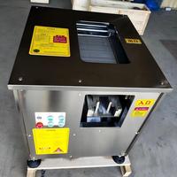 Machine à découper le poisson sur mesure de 1,5 mm d'épaisseur, machine à fileter le poisson frais et congelé automatique de 1 kW, trancheuse à viande 280 pièces/min
