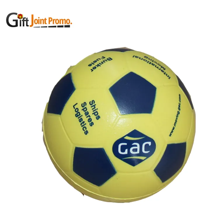 Giocattolo antistress di calcio della schiuma dell'unità di elaborazione della palla antistress di calcio stampato LOGO promozionale