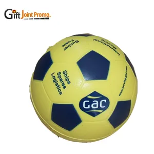 Werbe LOGO gedruckt Fußball Stress Ball PU Schaum Anti Stress Fußballspiel zeug