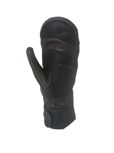 OEM Guantes de snowboard de dedo completo para hombre Mitones de esquí de cuero real con cubierta impermeable - Product Image 4
