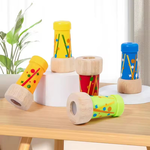 Caleidoscopio Classico in Legno per Bambini, Giocattolo Educativo Colorato Vintage, Giochi di Stimolo Visivo, Giocattolo Educativo Precoce - Product Image 1