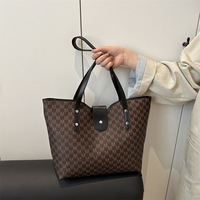 Sac fourre-tout imprimé de style coréen pour femmes, sac à bandoulière décontracté de grande capacité, nouveau sac à main en toile tendance