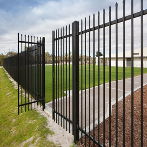 Made in China House Iron Privacy Fence Designs Outdoor <b>Garden</b> Wall Decor Black Aluminum Fence Metal Fence - Product Image 2
