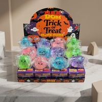 Ensemble de jouets en peluche Halloween à remontée lente, anti-stress, sensoriels, doux à presser, pack cadeau pour enfants et adultes