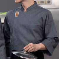 Uniformes de chefs pour la restauration, l'hôtellerie, la cuisine, la cafétéria, la pâtisserie, le restaurant, automne et hiver, logo imprimé, manches longues